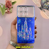 قاب گوشی Poco X6 Pro - Redmi K70E شیائومی فانتزی SO COOL لاکچری نگین دار کرومی محافظ لنزدار طرح قصر کد 53810