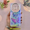 قاب گوشی Redmi A3 - Redmi A3X شیائومی فانتزی SO COOL لاکچری نگین دار کرومی محافظ لنزدار طرح پروانه کد 53823