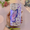 قاب گوشی iPhone 15 Pro Max آیفون فانتزی SO COOL لاکچری نگین دار کرومی محافظ لنزدار طرح پروانه کد E10-53787
