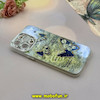 قاب گوشی iPhone 15 Pro Max آیفون فانتزی SO COOL لاکچری نگین دار کرومی محافظ لنزدار طرح پروانه کد 53788