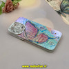 قاب گوشی iPhone 15 Pro Max آیفون فانتزی SO COOL لاکچری نگین دار کرومی محافظ لنزدار طرح پروانه کد 53789