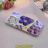 قاب گوشی iPhone 15 Pro Max آیفون فانتزی SO COOL لاکچری نگین دار کرومی محافظ لنزدار طرح گل کد 53793