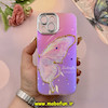 قاب گوشی iPhone 15 آیفون فانتزی SO COOL لاکچری نگین دار کرومی محافظ لنزدار طرح پروانه کد 53780