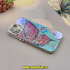 قاب گوشی iPhone 15 آیفون فانتزی SO COOL لاکچری نگین دار کرومی محافظ لنزدار طرح پروانه کد 53782