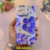 قاب گوشی iPhone 15 آیفون فانتزی SO COOL لاکچری نگین دار کرومی محافظ لنزدار طرح گل کد 53785