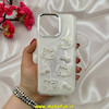 قاب گوشی iPhone 15 Pro Max آیفون اورجینال فانتزی عروسکی برجسته نگین دار رزینی لنز کرومی طرح کیتی Kitty کد 53672