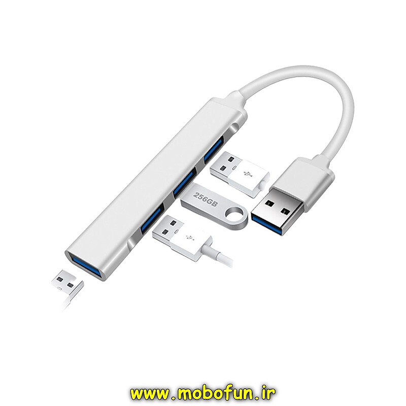 هاب 4 پورت ProOne USB3.0 مدل PHU575 نقره ای کد 45042