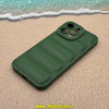 قاب گوشی iPhone 14 Pro Max آیفون سیلیکون ژله ای پافر PC زیر بسته محافظ لنز دار سبز کد 53477