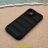 قاب گوشی iPhone 15 آیفون سیلیکون ژله ای پافر PC زیر بسته محافظ لنز دار مشکی کد 53478