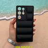 قاب گوشی Galaxy S25 Ultra سامسونگ سیلیکون ژله ای پافر PC زیر بسته محافظ لنز دار مشکی کد 53565