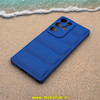 قاب گوشی Galaxy S25 Ultra سامسونگ سیلیکون ژله ای پافر PC زیر بسته محافظ لنز دار آبی کد 53566
