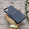 قاب گوشی Galaxy A05 سامسونگ اورجینال Grade A شیشه ای PVD براق دور سیلیکونی ضدخش ضد ضربه آبی کد 54274