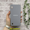 قاب گوشی Galaxy A10 سامسونگ اورجینال Grade A شیشه ای PVD براق دور سیلیکونی ضدخش ضد ضربه طوسی کد 54284