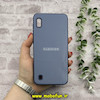 قاب گوشی Galaxy A10 سامسونگ اورجینال Grade A شیشه ای PVD براق دور سیلیکونی ضدخش ضد ضربه آبی کد 54286