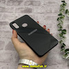 قاب گوشی Galaxy A10S سامسونگ اورجینال Grade A شیشه ای PVD براق دور سیلیکونی ضدخش ضد ضربه مشکی کد 54287