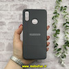قاب گوشی Galaxy A10S سامسونگ اورجینال Grade A شیشه ای PVD براق دور سیلیکونی ضدخش ضد ضربه مشکی کد 54287