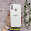 قاب گوشی Galaxy A10S سامسونگ اورجینال Grade A شیشه ای PVD براق دور سیلیکونی ضدخش ضد ضربه سفید کد 54289
