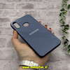 قاب گوشی Galaxy A10S سامسونگ اورجینال Grade A شیشه ای PVD براق دور سیلیکونی ضدخش ضد ضربه آبی کد 54290