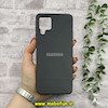 قاب گوشی Galaxy A12 - Galaxy M12 سامسونگ اورجینال Grade A شیشه ای PVD براق دور سیلیکونی ضدخش ضد ضربه مشکی کد 54295