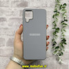 قاب گوشی Galaxy A12 - Galaxy M12 سامسونگ اورجینال Grade A شیشه ای PVD براق دور سیلیکونی ضدخش ضد ضربه طوسی کد 54296