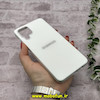 قاب گوشی Galaxy A12 - Galaxy M12 سامسونگ اورجینال Grade A شیشه ای PVD براق دور سیلیکونی ضدخش ضد ضربه سفید کد 54297