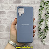 قاب گوشی Galaxy A12 - Galaxy M12 سامسونگ اورجینال Grade A شیشه ای PVD براق دور سیلیکونی ضدخش ضد ضربه آبی کد 54298