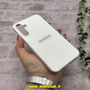 قاب گوشی Galaxy A15 سامسونگ اورجینال Grade A شیشه ای PVD براق دور سیلیکونی ضدخش ضد ضربه سفید کد 54309