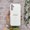 قاب گوشی Galaxy A15 سامسونگ اورجینال Grade A شیشه ای PVD براق دور سیلیکونی ضدخش ضد ضربه سفید کد 54309