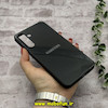 قاب گوشی Galaxy A16 سامسونگ اورجینال Grade A شیشه ای PVD براق دور سیلیکونی ضدخش ضد ضربه مشکی کد 54311
