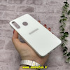 قاب گوشی Galaxy A20S سامسونگ اورجینال Grade A شیشه ای PVD براق دور سیلیکونی ضدخش ضد ضربه سفید کد 54321