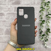 قاب گوشی Galaxy A21S سامسونگ اورجینال Grade A شیشه ای PVD براق دور سیلیکونی ضدخش ضد ضربه مشکی کد 54323