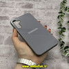 قاب گوشی Galaxy A24 سامسونگ اورجینال Grade A شیشه ای PVD براق دور سیلیکونی ضدخش ضد ضربه طوسی کد E13-54336