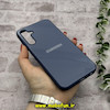 قاب گوشی Galaxy A25 سامسونگ اورجینال Grade A شیشه ای PVD براق دور سیلیکونی ضدخش ضد ضربه آبی کد 54342