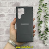 قاب گوشی Galaxy S23 Ultra سامسونگ اورجینال Grade A شیشه ای PVD براق دور سیلیکونی ضدخش ضد ضربه مشکی کد 54549