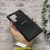 قاب گوشی Galaxy S23 Ultra سامسونگ اورجینال Grade A شیشه ای PVD براق دور سیلیکونی ضدخش ضد ضربه مشکی کد 54549