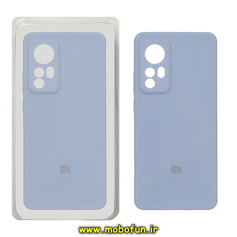 قاب گوشی Xiaomi 12 - Xiaomi 12X شیائومی سیلیکونی های کپی زیر بسته محافظ لنز دار آبی فیلی کد 45507