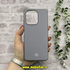 قاب گوشی Redmi Note 13 4G شیائومی اورجینال Grade A شیشه ای PVD براق دور سیلیکونی ضدخش ضد ضربه طوسی کد 54518