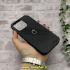 قاب گوشی iPhone 16 Pro آیفون اورجینال Grade A شیشه ای PVD براق دور سیلیکونی ضدخش ضد ضربه مشکی کد 54456