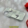 قاب گوشی iPhone 15 آیفون اورجینال فانتزی سخت آینه ای لنز کرومی ایربگ دار طرح پروانه کیوت کد 54731