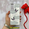 قاب گوشی Galaxy S20 FE سامسونگ اورجینال فانتزی سخت آینه ای لنز کرومی ایربگ دار طرح پروانه کیوت کد 54842