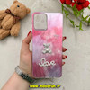 قاب گوشی Galaxy A06 سامسونگ لیزری لاکچری فانتزی برجسته رزینی نگین دار طرح خرس مرواریدی محافظ لنزدار کد 54872