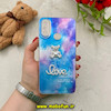 قاب گوشی Galaxy A10S سامسونگ لیزری لاکچری فانتزی برجسته رزینی نگین دار طرح خرس مرواریدی محافظ لنزدار کد 54874