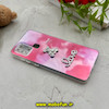 قاب گوشی Galaxy A21S سامسونگ لیزری لاکچری فانتزی برجسته رزینی نگین دار طرح خرس مرواریدی محافظ لنزدار کد 54890