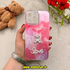 قاب گوشی iPhone 13 Pro Max آیفون لیزری لاکچری فانتزی برجسته رزینی نگین دار طرح خرس مرواریدی محافظ لنزدار کد 54926