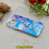 قاب گوشی iPhone 15 Pro Max آیفون لیزری لاکچری فانتزی برجسته رزینی نگین دار طرح خرس مرواریدی محافظ لنزدار کد 54928