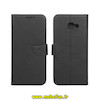 کیف گوشی Galaxy A7 2016 / A710 سامسونگ مگنتی محافظ لنز دار طرح چرم کتابی مشکی کد 46032