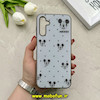 قاب گوشی Galaxy A14 سامسونگ فانتزی اورجینال Grade A شیشه ای PVD براق دور سیلیکونی ضدخش ضد ضربه طرح میکی موس کد 55124