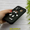 قاب گوشی Galaxy A15 سامسونگ طرح سیلیکونی Solid عروسکی برجسته محافظ لنزدار طرح میکروب مشکی کد 54979