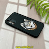 قاب گوشی Galaxy A14 سامسونگ هارد لاکچری فانتزی طرح گرگ گلدوزی مشکی کد 55346