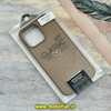 قاب گوشی iPhone 15 Pro Max آیفون اورجینال یونیک کیس کلاسیک فیت پارچه ای Hard Golden Consept عسلی کد 55338